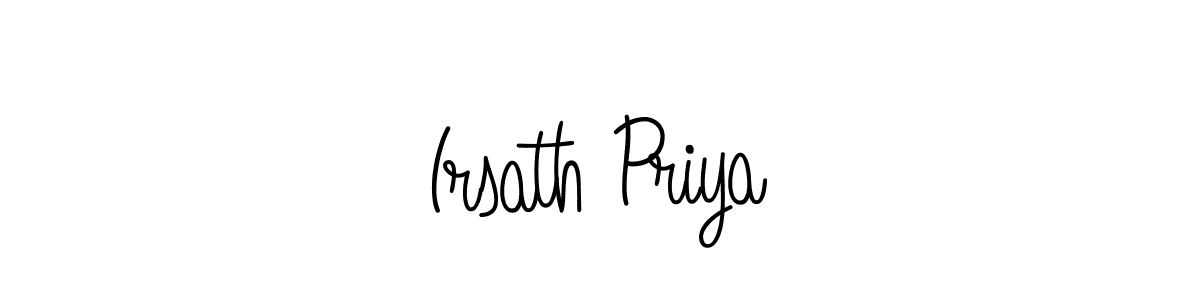 Best and Professional Signature Style for Irsath Priya. Angelique-Rose-font-FFP Best Signature Style Collection. Irsath Priya signature style 5 images and pictures png