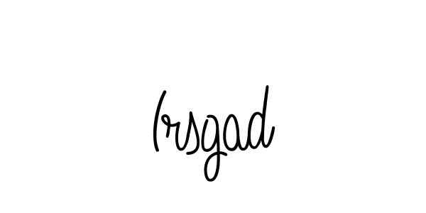 Angelique-Rose-font-FFP is a professional signature style that is perfect for those who want to add a touch of class to their signature. It is also a great choice for those who want to make their signature more unique. Get Irsgad name to fancy signature for free. Irsgad signature style 5 images and pictures png