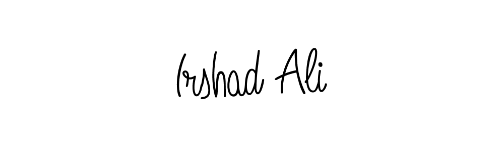 Make a beautiful signature design for name Irshad Ali. With this signature (Angelique-Rose-font-FFP) style, you can create a handwritten signature for free. Irshad Ali signature style 5 images and pictures png