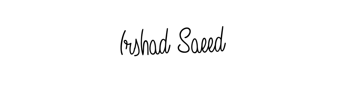 This is the best signature style for the Irshad Saeed name. Also you like these signature font (Angelique-Rose-font-FFP). Mix name signature. Irshad Saeed signature style 5 images and pictures png