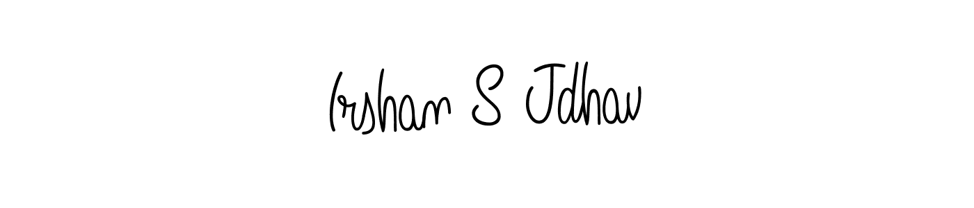 Use a signature maker to create a handwritten signature online. With this signature software, you can design (Angelique-Rose-font-FFP) your own signature for name Irshan S Jdhav. Irshan S Jdhav signature style 5 images and pictures png