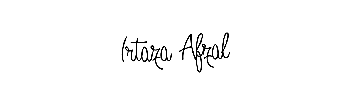 You should practise on your own different ways (Angelique-Rose-font-FFP) to write your name (Irtaza Afzal) in signature. don't let someone else do it for you. Irtaza Afzal signature style 5 images and pictures png