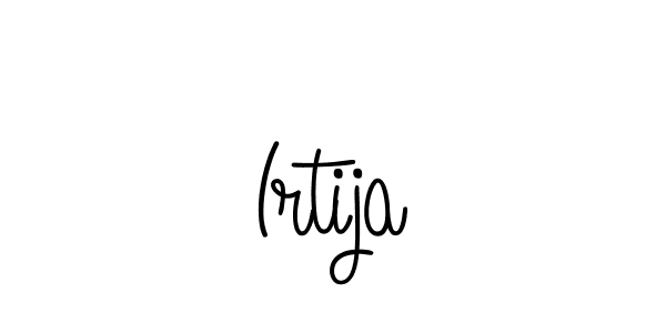 The best way (Angelique-Rose-font-FFP) to make a short signature is to pick only two or three words in your name. The name Irtija include a total of six letters. For converting this name. Irtija signature style 5 images and pictures png