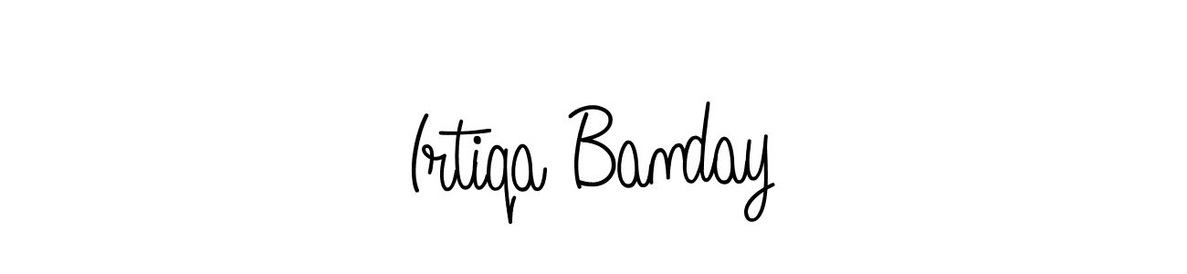 Use a signature maker to create a handwritten signature online. With this signature software, you can design (Angelique-Rose-font-FFP) your own signature for name Irtiqa Banday. Irtiqa Banday signature style 5 images and pictures png
