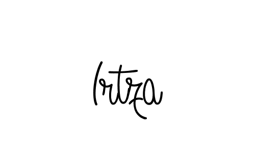 You should practise on your own different ways (Angelique-Rose-font-FFP) to write your name (Irtza) in signature. don't let someone else do it for you. Irtza signature style 5 images and pictures png