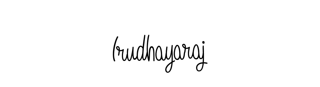 The best way (Angelique-Rose-font-FFP) to make a short signature is to pick only two or three words in your name. The name Irudhayaraj include a total of six letters. For converting this name. Irudhayaraj signature style 5 images and pictures png