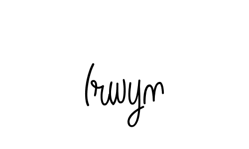 How to Draw Irwyn signature style? Angelique-Rose-font-FFP is a latest design signature styles for name Irwyn. Irwyn signature style 5 images and pictures png