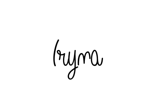 How to Draw Iryna signature style? Angelique-Rose-font-FFP is a latest design signature styles for name Iryna. Iryna signature style 5 images and pictures png