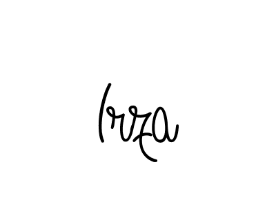 Irza stylish signature style. Best Handwritten Sign (Angelique-Rose-font-FFP) for my name. Handwritten Signature Collection Ideas for my name Irza. Irza signature style 5 images and pictures png