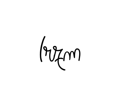 You should practise on your own different ways (Angelique-Rose-font-FFP) to write your name (Irzm) in signature. don't let someone else do it for you. Irzm signature style 5 images and pictures png