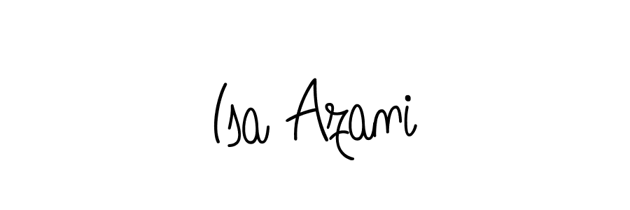 Create a beautiful signature design for name Isa Azani. With this signature (Angelique-Rose-font-FFP) fonts, you can make a handwritten signature for free. Isa Azani signature style 5 images and pictures png