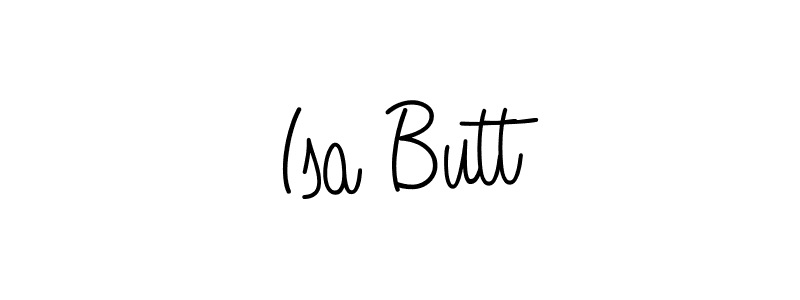 Best and Professional Signature Style for Isa Butt. Angelique-Rose-font-FFP Best Signature Style Collection. Isa Butt signature style 5 images and pictures png