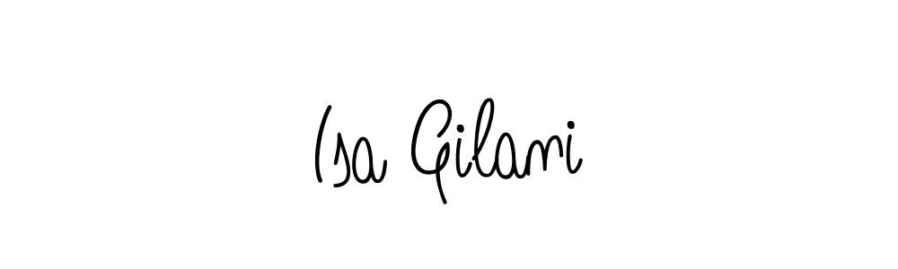 How to make Isa Gilani signature? Angelique-Rose-font-FFP is a professional autograph style. Create handwritten signature for Isa Gilani name. Isa Gilani signature style 5 images and pictures png