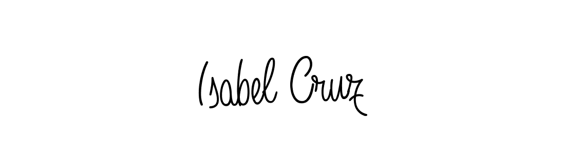 Use a signature maker to create a handwritten signature online. With this signature software, you can design (Angelique-Rose-font-FFP) your own signature for name Isabel Cruz. Isabel Cruz signature style 5 images and pictures png