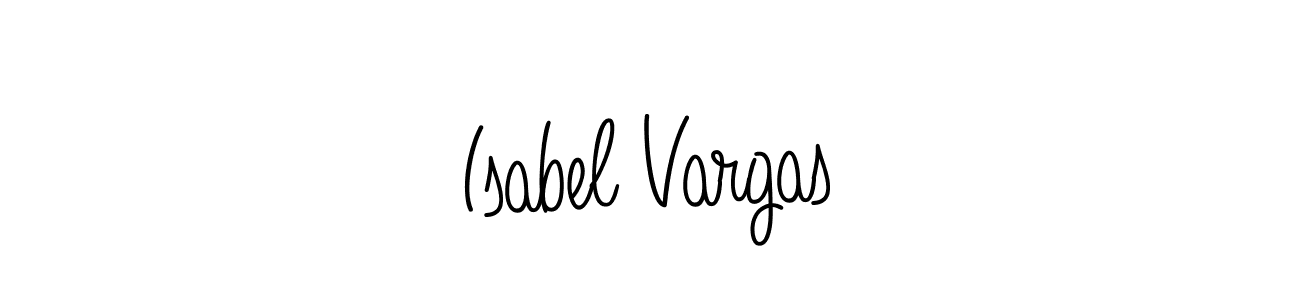 Use a signature maker to create a handwritten signature online. With this signature software, you can design (Angelique-Rose-font-FFP) your own signature for name Isabel Vargas. Isabel Vargas signature style 5 images and pictures png