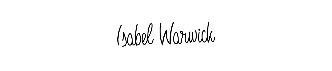 Create a beautiful signature design for name Isabel Warwick. With this signature (Angelique-Rose-font-FFP) fonts, you can make a handwritten signature for free. Isabel Warwick signature style 5 images and pictures png