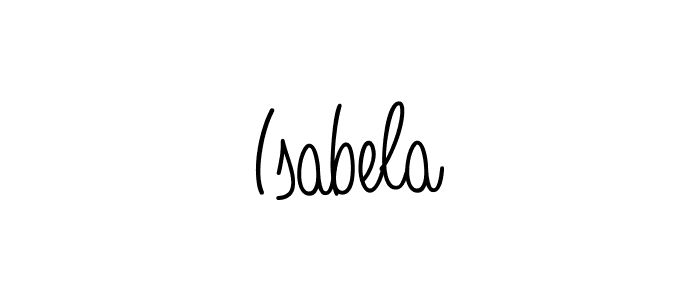 Design your own signature with our free online signature maker. With this signature software, you can create a handwritten (Angelique-Rose-font-FFP) signature for name Isabela. Isabela signature style 5 images and pictures png