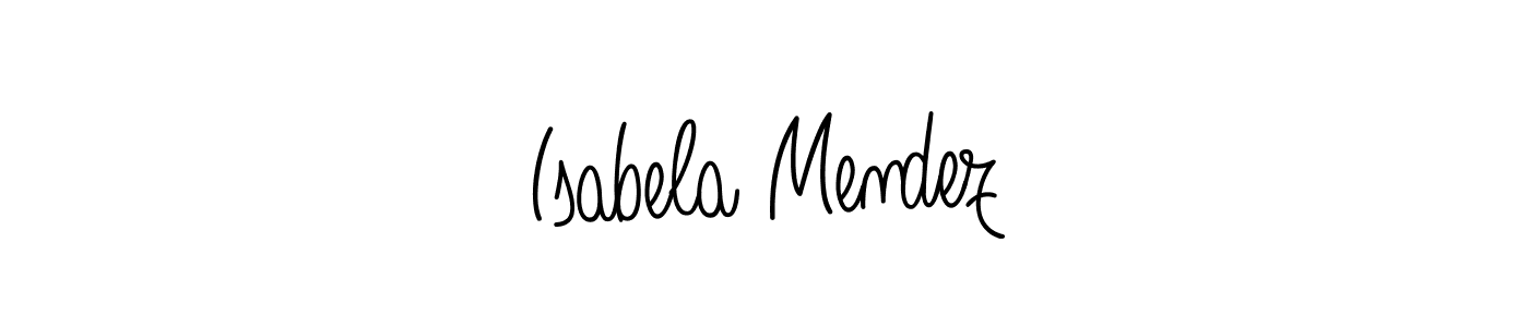if you are searching for the best signature style for your name Isabela Mendez. so please give up your signature search. here we have designed multiple signature styles  using Angelique-Rose-font-FFP. Isabela Mendez signature style 5 images and pictures png