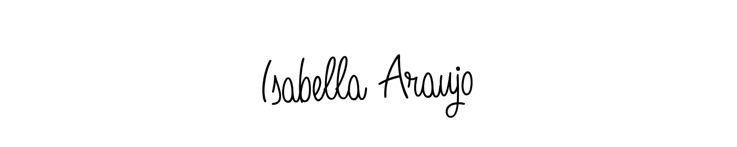 Use a signature maker to create a handwritten signature online. With this signature software, you can design (Angelique-Rose-font-FFP) your own signature for name Isabella Araujo. Isabella Araujo signature style 5 images and pictures png