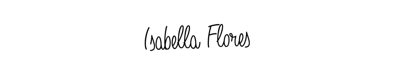 The best way (Angelique-Rose-font-FFP) to make a short signature is to pick only two or three words in your name. The name Isabella Flores include a total of six letters. For converting this name. Isabella Flores signature style 5 images and pictures png