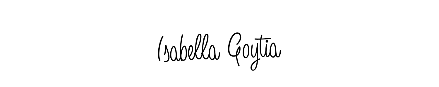 Angelique-Rose-font-FFP is a professional signature style that is perfect for those who want to add a touch of class to their signature. It is also a great choice for those who want to make their signature more unique. Get Isabella Goytia name to fancy signature for free. Isabella Goytia signature style 5 images and pictures png