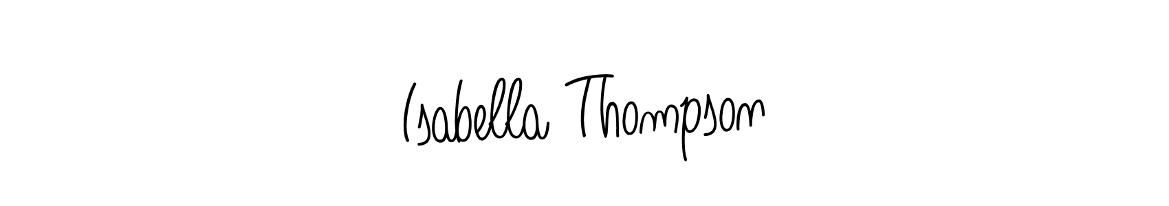 Isabella Thompson stylish signature style. Best Handwritten Sign (Angelique-Rose-font-FFP) for my name. Handwritten Signature Collection Ideas for my name Isabella Thompson. Isabella Thompson signature style 5 images and pictures png