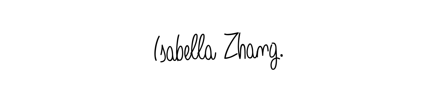 if you are searching for the best signature style for your name Isabella Zhang.. so please give up your signature search. here we have designed multiple signature styles  using Angelique-Rose-font-FFP. Isabella Zhang. signature style 5 images and pictures png