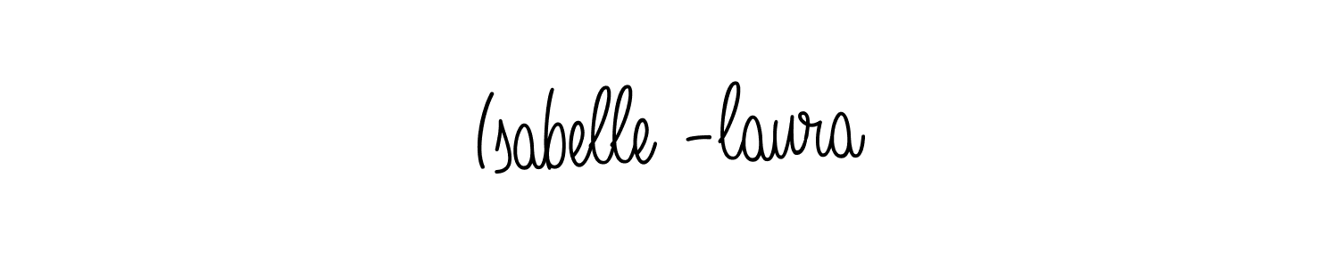 How to Draw Isabelle -laura signature style? Angelique-Rose-font-FFP is a latest design signature styles for name Isabelle -laura. Isabelle -laura signature style 5 images and pictures png