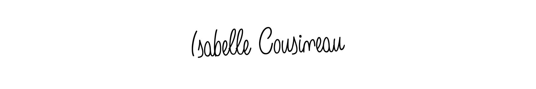 How to make Isabelle Cousineau name signature. Use Angelique-Rose-font-FFP style for creating short signs online. This is the latest handwritten sign. Isabelle Cousineau signature style 5 images and pictures png