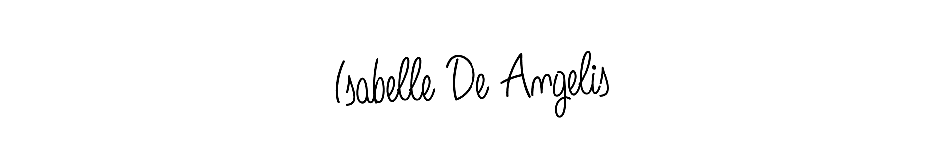 Also You can easily find your signature by using the search form. We will create Isabelle De Angelis name handwritten signature images for you free of cost using Angelique-Rose-font-FFP sign style. Isabelle De Angelis signature style 5 images and pictures png