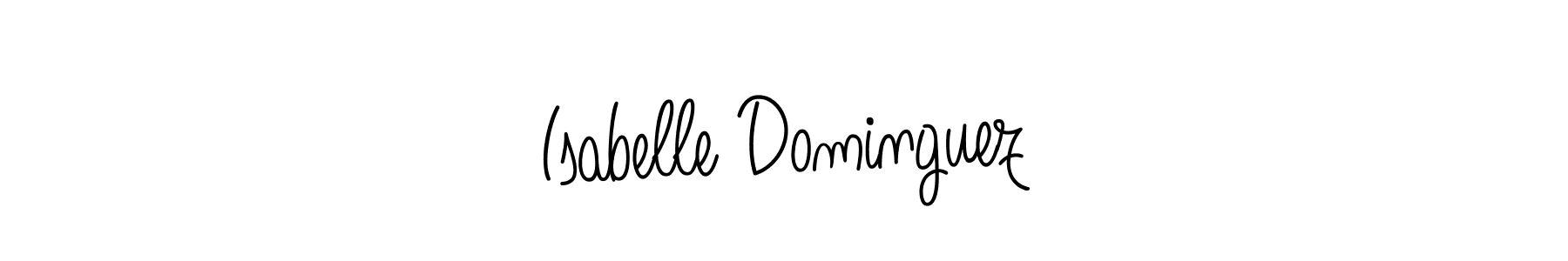 Isabelle Dominguez stylish signature style. Best Handwritten Sign (Angelique-Rose-font-FFP) for my name. Handwritten Signature Collection Ideas for my name Isabelle Dominguez. Isabelle Dominguez signature style 5 images and pictures png