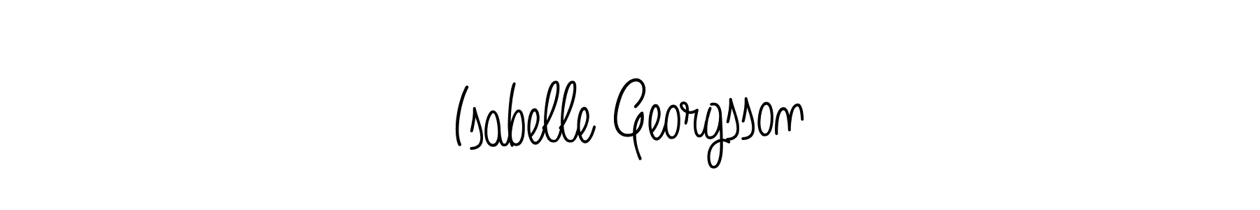 Create a beautiful signature design for name Isabelle Georgsson. With this signature (Angelique-Rose-font-FFP) fonts, you can make a handwritten signature for free. Isabelle Georgsson signature style 5 images and pictures png