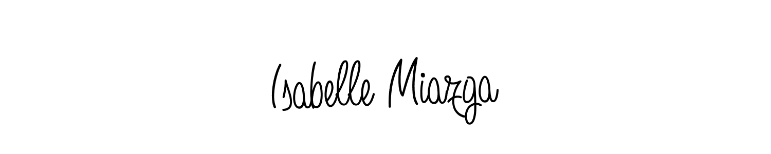 This is the best signature style for the Isabelle Miazga name. Also you like these signature font (Angelique-Rose-font-FFP). Mix name signature. Isabelle Miazga signature style 5 images and pictures png