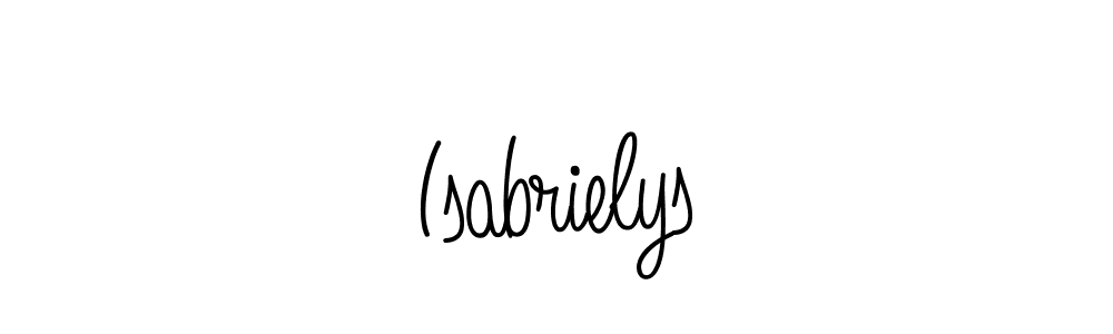 How to Draw Isabrielys signature style? Angelique-Rose-font-FFP is a latest design signature styles for name Isabrielys. Isabrielys signature style 5 images and pictures png