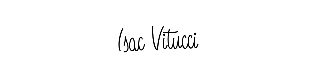 The best way (Angelique-Rose-font-FFP) to make a short signature is to pick only two or three words in your name. The name Isac Vitucci include a total of six letters. For converting this name. Isac Vitucci signature style 5 images and pictures png