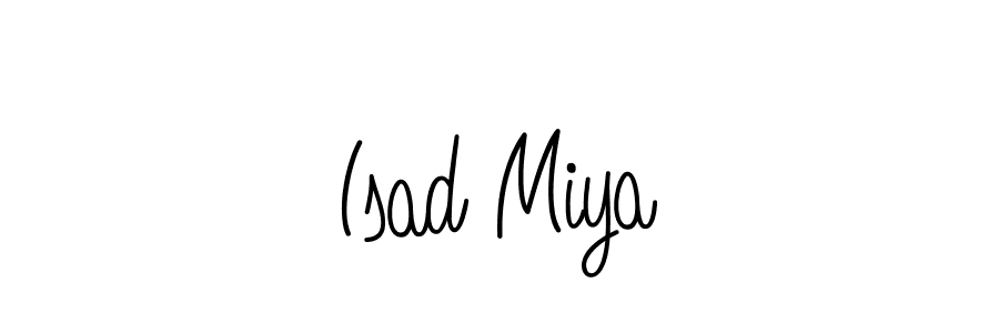 Use a signature maker to create a handwritten signature online. With this signature software, you can design (Angelique-Rose-font-FFP) your own signature for name Isad Miya. Isad Miya signature style 5 images and pictures png