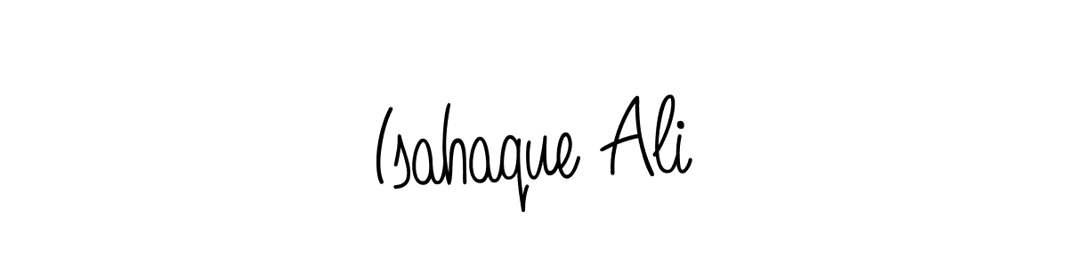 Design your own signature with our free online signature maker. With this signature software, you can create a handwritten (Angelique-Rose-font-FFP) signature for name Isahaque Ali. Isahaque Ali signature style 5 images and pictures png
