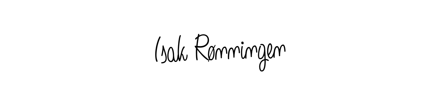 The best way (Angelique-Rose-font-FFP) to make a short signature is to pick only two or three words in your name. The name Isak Rønningen include a total of six letters. For converting this name. Isak Rønningen signature style 5 images and pictures png