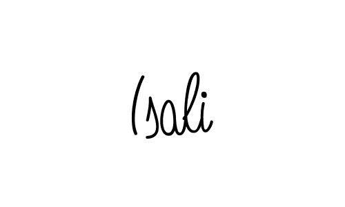 How to make Isali name signature. Use Angelique-Rose-font-FFP style for creating short signs online. This is the latest handwritten sign. Isali signature style 5 images and pictures png