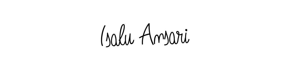 Design your own signature with our free online signature maker. With this signature software, you can create a handwritten (Angelique-Rose-font-FFP) signature for name Isalu Ansari. Isalu Ansari signature style 5 images and pictures png