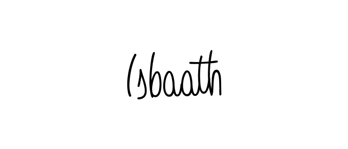 if you are searching for the best signature style for your name Isbaath. so please give up your signature search. here we have designed multiple signature styles  using Angelique-Rose-font-FFP. Isbaath signature style 5 images and pictures png