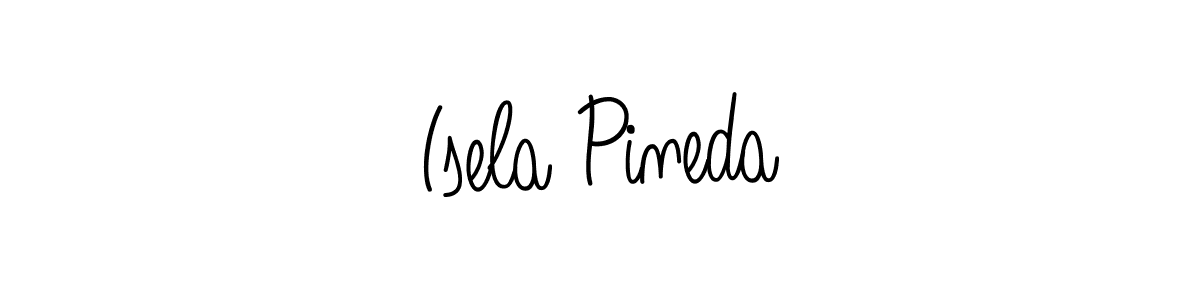 How to make Isela Pineda name signature. Use Angelique-Rose-font-FFP style for creating short signs online. This is the latest handwritten sign. Isela Pineda signature style 5 images and pictures png
