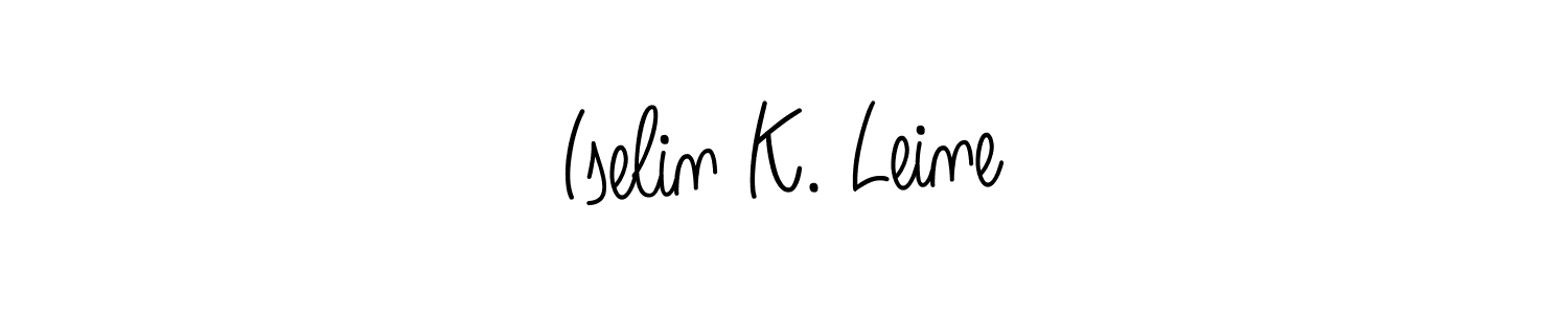 Once you've used our free online signature maker to create your best signature Angelique-Rose-font-FFP style, it's time to enjoy all of the benefits that Iselin K. Leine name signing documents. Iselin K. Leine signature style 5 images and pictures png