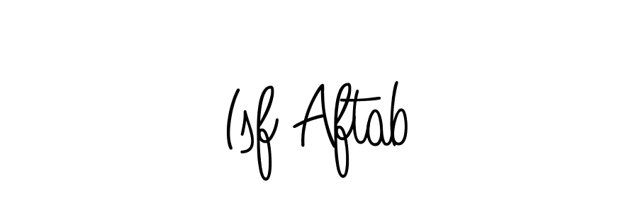 The best way (Angelique-Rose-font-FFP) to make a short signature is to pick only two or three words in your name. The name Isf Aftab include a total of six letters. For converting this name. Isf Aftab signature style 5 images and pictures png