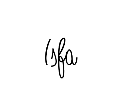 You should practise on your own different ways (Angelique-Rose-font-FFP) to write your name (Isfa) in signature. don't let someone else do it for you. Isfa signature style 5 images and pictures png