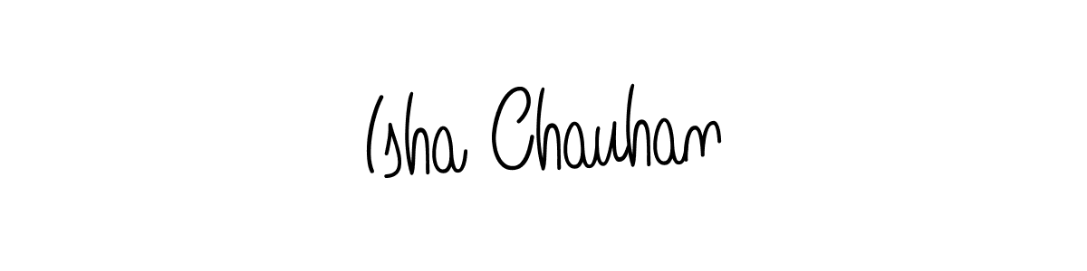 Make a beautiful signature design for name Isha Chauhan. Use this online signature maker to create a handwritten signature for free. Isha Chauhan signature style 5 images and pictures png