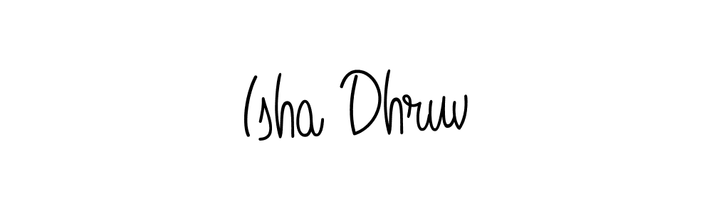 How to Draw Isha Dhruv signature style? Angelique-Rose-font-FFP is a latest design signature styles for name Isha Dhruv. Isha Dhruv signature style 5 images and pictures png