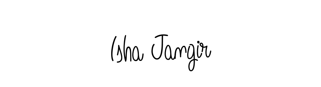 Check out images of Autograph of Isha Jangir name. Actor Isha Jangir Signature Style. Angelique-Rose-font-FFP is a professional sign style online. Isha Jangir signature style 5 images and pictures png