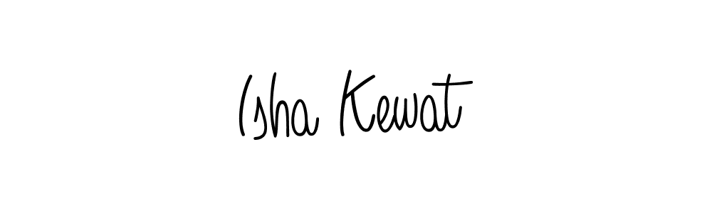 Design your own signature with our free online signature maker. With this signature software, you can create a handwritten (Angelique-Rose-font-FFP) signature for name Isha Kewat. Isha Kewat signature style 5 images and pictures png