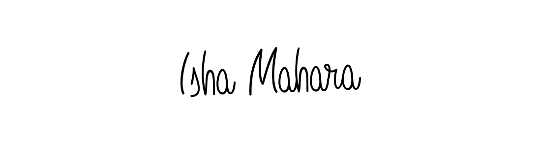 How to make Isha Mahara signature? Angelique-Rose-font-FFP is a professional autograph style. Create handwritten signature for Isha Mahara name. Isha Mahara signature style 5 images and pictures png